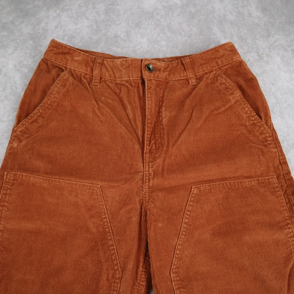 Vans Corduroy Pants Carpenter Brown Size 28 Double Knee Baggy Skater Gorpcore